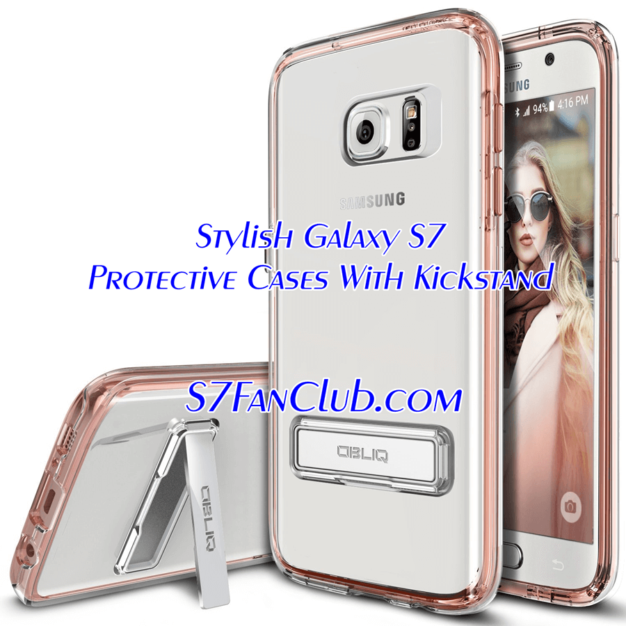 Top 5 Stylish Galaxy S7 Case With Kickstand You Must Have | Kickstand-Crystal-Scratch-Protection-Samsung-featured