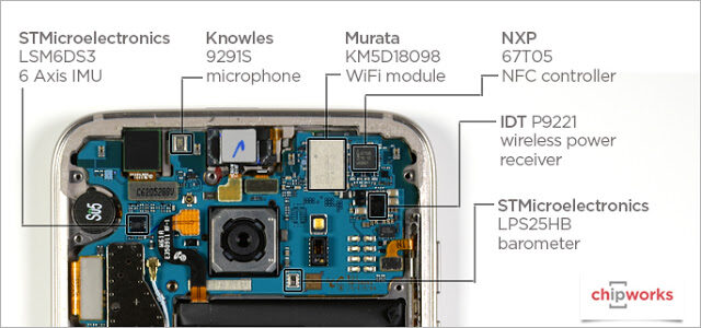 Camera & CPU Teardown of Samsung Galaxy S7 Edge Facts | Samsung-Galaxy-S7-edge-teardown-2734089