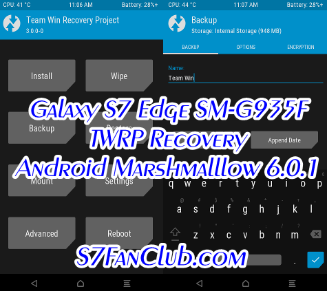 Flash TWRP Recovery & SuperSU Root For Galaxy S7 Edge SM-G935F | galaxy-s7-edge-twrp-recovery-download