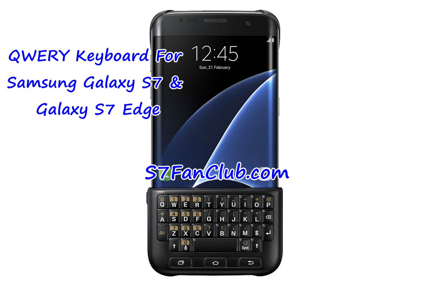 QWERTY Keyboard Cover For Samsung Galaxy S7 & Edge | qwerty-keyboard-galaxy-s7-edge