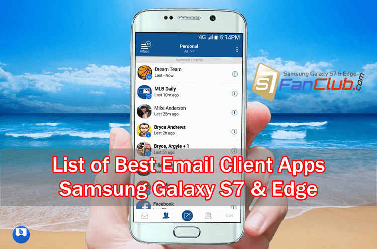 List of Top 5 Best Galaxy S10 Email Client Apps | list-of-best-email-apps-samsung-galaxy-s7-edge