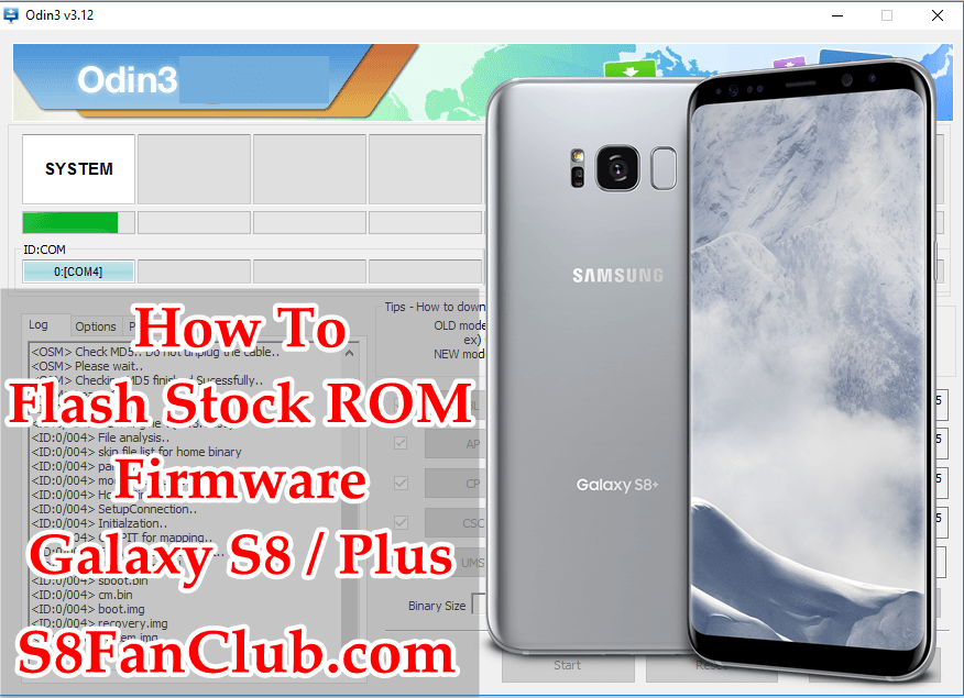 How to Flash or Fix Boot Loop on Galaxy S8 / Plus With Stock ROM Firmware? | Galaxy-S8-Edge-Official-Firmware-Odin-Flashing-Tool