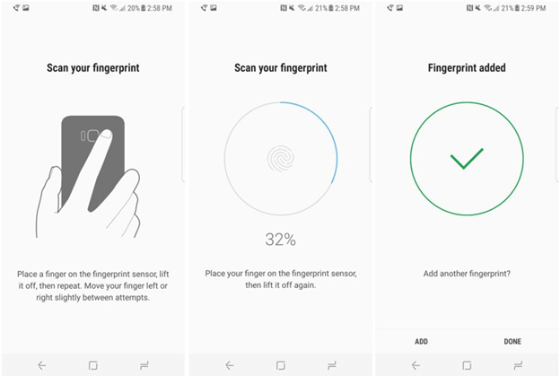 How To Easily Setup Galaxy S8 Plus Fingerprint Sensor? | setup-fingerprint-lock-samsung-galaxy-s8-plus