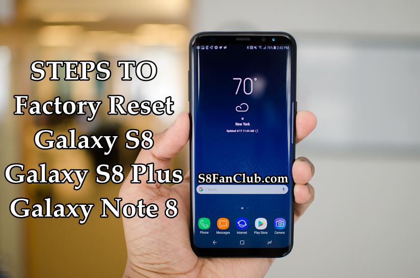 How to Factory Hard Reset Samsung Galaxy S8 and Galaxy S8 Plus? | hard-reset-factory-restore-samsung-galaxy-s8-plus-note-8