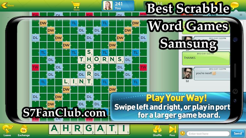 Top 5 Best Scrabble Word Games for Samsung Galaxy S10 | scrabble-word-games-samsung-galaxy-s7-edge-s8-plus-download