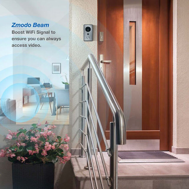 Wireless Video Doorbell Security for Samsung Galaxy S10 / S10+ | zmodo2Bgreet2B1-7681139