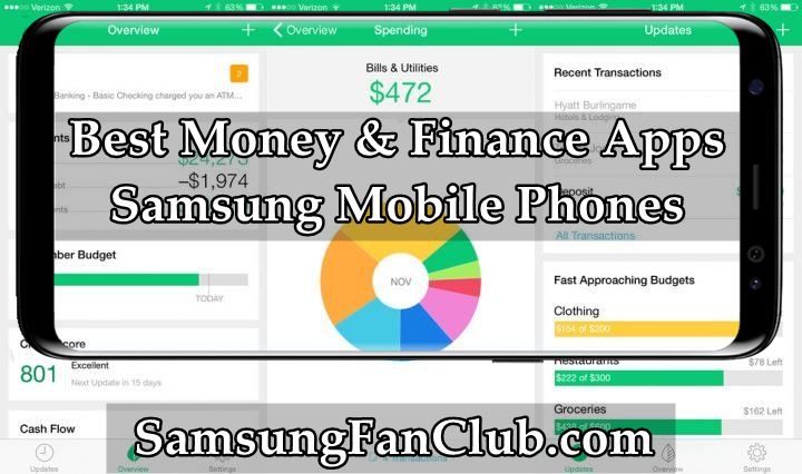 Top 8 Best Samsung Galaxy S10 Money & Finance Apps | best-money-finance-budget-apps-samsung-android-mobile-phones