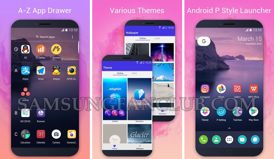 Best Android P Launcher App for Samsung Galaxy S7, S8 Plus, S9 Plus | android-p-launcher-app-samsung-galaxy-s7-s8-s9-note-8-download