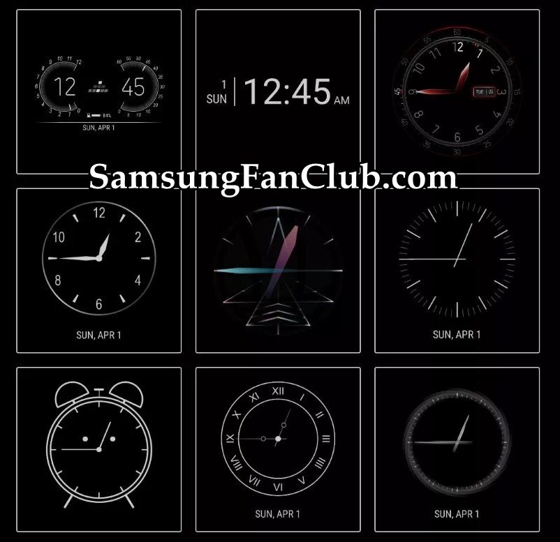 Download Samsung Clockface App 29 AOD Clock Faces for Galaxy S7 | S8 | Note 8 | S9 | samsung-clock-face-app-29-new-clock-faces-download-galaxy-s7-s8-s9-note-8