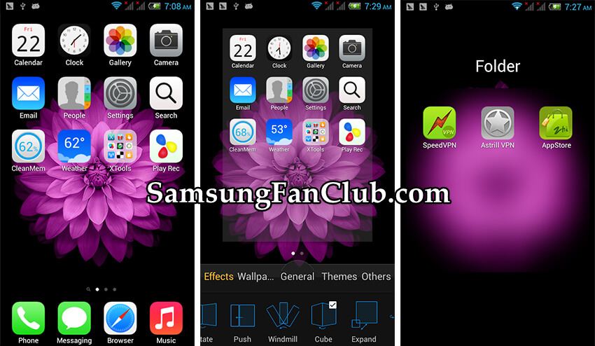 XOS Launcher Apple iOS Style for Samsung Galaxy S7 | S8 | S9 | S10 | Note 8 | XOS-Launcher-App-for-Samsung-Galaxy-S7-S8-S9-S10-Note-8