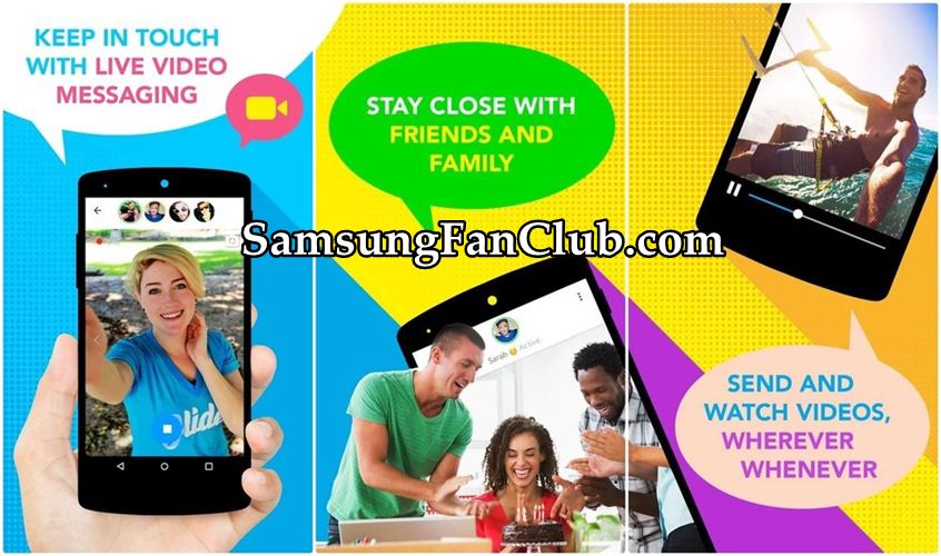 Glide Video Chat Messenger App for Samsung Galaxy S7, S8, S9, Note 9, S10 | Glide-Video-Chat-Messenger-App-Samsung-Galaxy-s7-s8-s9-note-9
