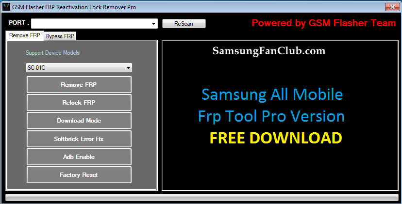 GSM Flasher Pro FRP Tool for Windows PC to Bypass Samsung FRP Lock | Samsung-GSM-FRP-Unlock-Tool-Pro-2018