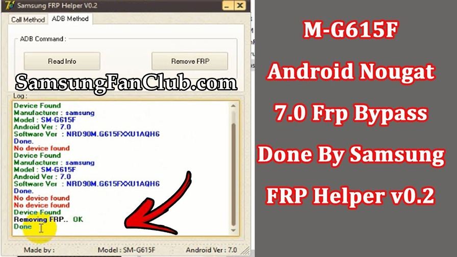 Samsung FRP Helper 0.2 - Remove FRP Lock or Google Account from Galaxy Phones Android 7.0 | samsung-frp-helper-0.2-download