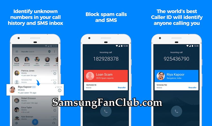 TrueCaller Call Screening App for Samsung Galaxy S7, S8, S9, Note 9, S10 | truecaller-android-app-samsung-galaxy-s7-s9-s8-s10-note8-note9