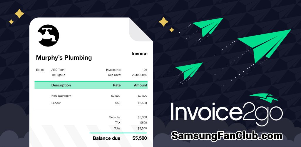 Invoice 2Go Professional Invoices and Estimates App for Samsung Galaxy S7, S8, S9, Note 9, S10 | Invoice-2Go-Professional-Invoices-and-Estimates-Samsung-Galaxy-mobile-app-download