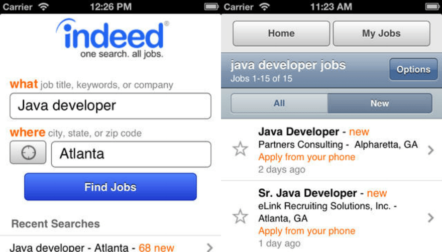 Indeed Job Search App for Samsung Galaxy S7 Edge, S8, S9, Note 8, S10 | Indeed-Jobs-App-Samsung-Galaxy-Android-Mobile-Phones-download