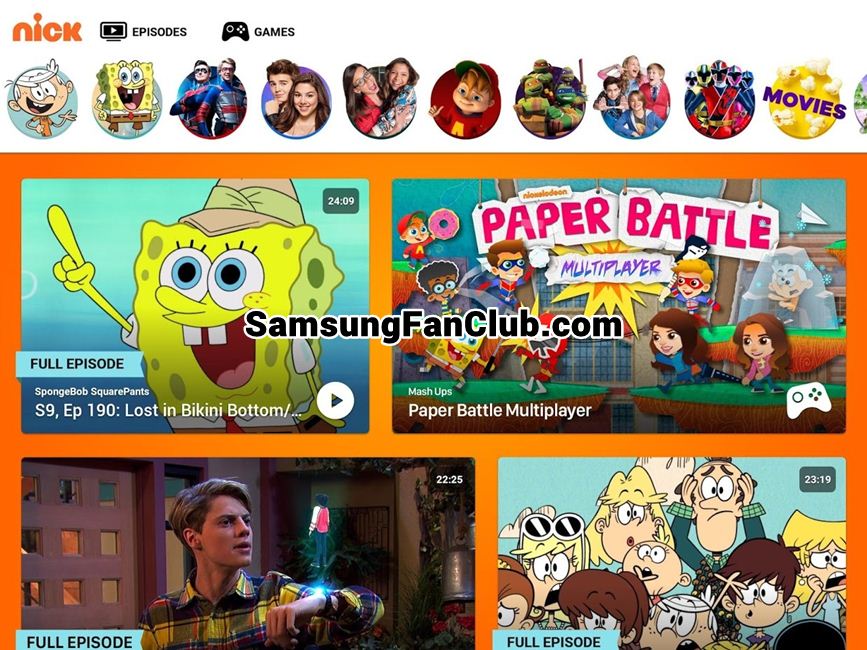 Nick Cartoon TV Kids App for Samsung Galaxy S7 Edge, S8, S9, Note 8, S10 | Nick-Cartoon-TV-Kids-App-for-Samsung-Galaxy-S7-Edge-S8-S9-Note-8-S10