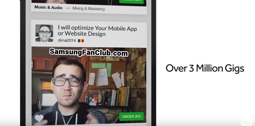 Fiverr App for Freelance Work Samsung Galaxy S7 Edge, S8, S9, Note 8, S10 | fiverr-app-android-samsung-galaxy-s7-s8-s9-s10-note8-note9